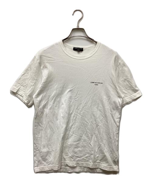COMME des GARCONS HOMME（コムデギャルソン オム）COMME des GARCONS HOMME (コムデギャルソン オム) ロゴTシャツ ホワイト サイズ:Mの古着・服飾アイテム