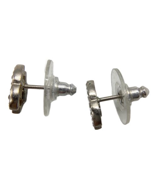 CHANEL（シャネル）CHANEL (シャネル) ココマークラインストーンピアス シルバーの古着・服飾アイテム