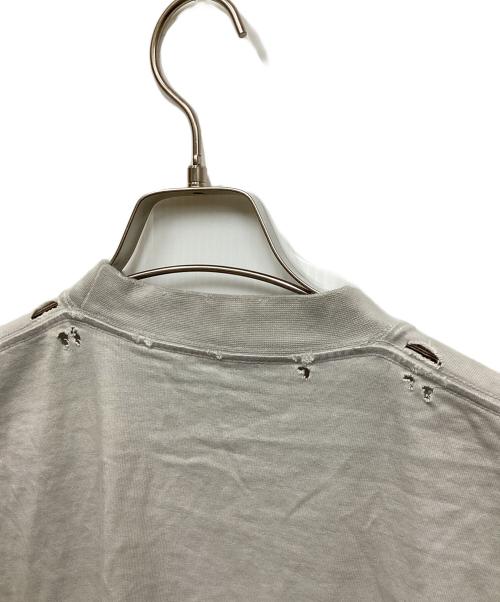 BALENCIAGA（バレンシアガ）BALENCIAGA (バレンシアガ) METAL LOGO CRASHED S/S TEE/メタルロゴクラッシュTシャツ グレー サイズ:Lの古着・服飾アイテム