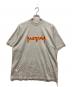 BALENCIAGA（バレンシアガ）の古着「METAL LOGO CRASHED S/S TEE/メタルロゴクラッシュTシャツ」｜グレー