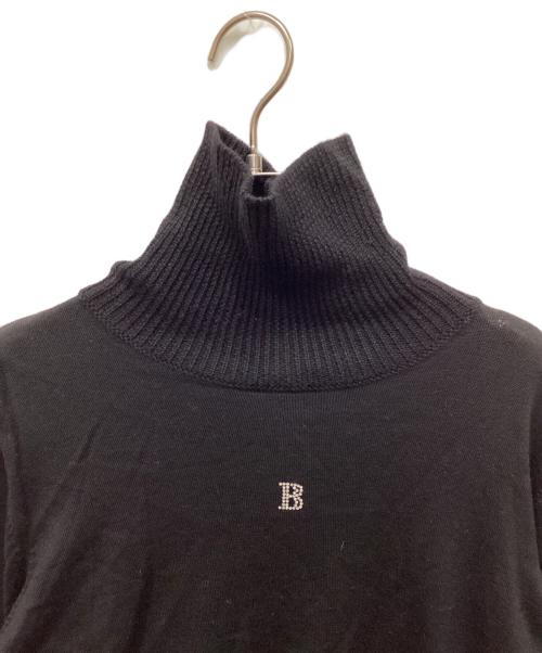 BALMAIN（バルマン）BALMAIN (バルマン) カシミヤ混ロゴニット ブラック サイズ:42の古着・服飾アイテム