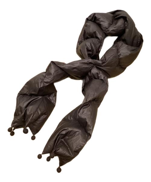 HaaT（ハート）Haat (ハート イッセイ ミヤケ) ブロックダウンストール ブラウンの古着・服飾アイテム