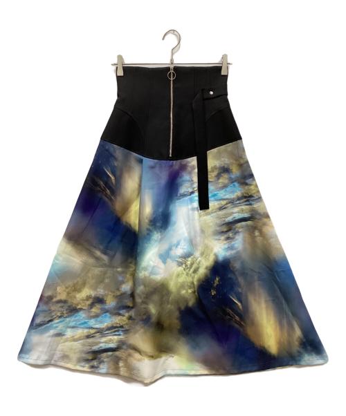 UNITED TOKYO（ユナイテッドトーキョー）UNITED TOKYO (ユナイテッドトーキョー) モザイクシアーフレアスカート マルチカラー サイズ:1の古着・服飾アイテム