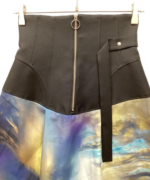 UNITED TOKYO（ユナイテッドトーキョー）UNITED TOKYO (ユナイテッドトーキョー) モザイクシアーフレアスカート マルチカラー サイズ:1の古着・服飾アイテム