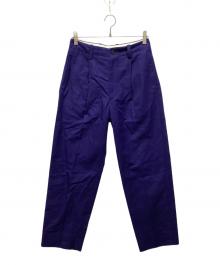 BLAMINK（ブラミンク）の古着「センタープレスパンツ」｜ブルー