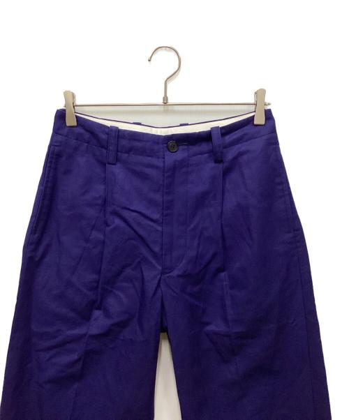 BLAMINK（ブラミンク）BLAMINK (ブラミンク) センタープレスパンツ ブルーの古着・服飾アイテム