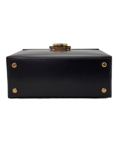 Salvatore Ferragamo（サルヴァトーレ フェラガモ）Salvatore Ferragamo (サルヴァトーレ フェラガモ) TRIFOLIO BOX BAG ブラックの古着・服飾アイテム