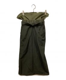 CLANE（クラネ）の古着「ロングスカート」｜グリーン