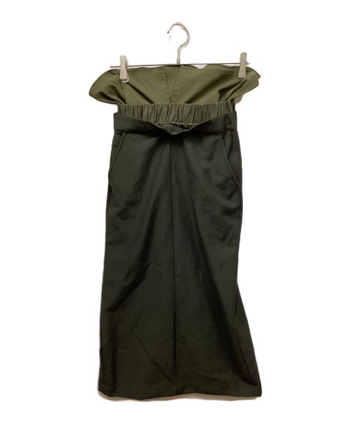 CLANE（クラネ）CLANE (クラネ) ロングスカート グリーンの古着・服飾アイテム