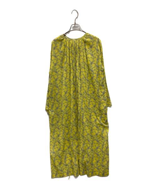 SOULEIADO（ソレイアード）SOULEIADO (ソレイアード) コットンボイル 4wayバックカシュクールワンピース イエロー サイズ:36の古着・服飾アイテム