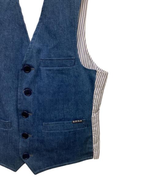 BLUE BLUE（ブルーブルー）BLUE BLUE (ブルーブルー) ジレ インディゴ サイズ:3の古着・服飾アイテム
