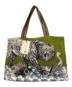 INOUITOOSHイヌイトゥーシュ）の古着「トートバッグ」｜グリーン