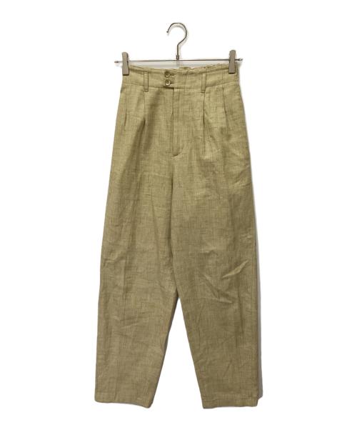 6(ROKU) BEAUTY&YOUTH（ロク ビューティーアンドユース）6(ROKU) BEAUTY&YOUTH (ロク ビューティーアンドユース) BACK GOMU PANTS/バックゴムパンツ ベージュ サイズ:36の古着・服飾アイテム