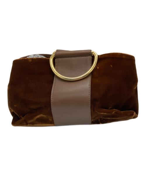 CHRISTIAN VILLA（クリスチャンヴィラ）CHRISTIAN VILLA (クリスチャンヴィラ) ミニショルダーバッグ ブラウンの古着・服飾アイテム