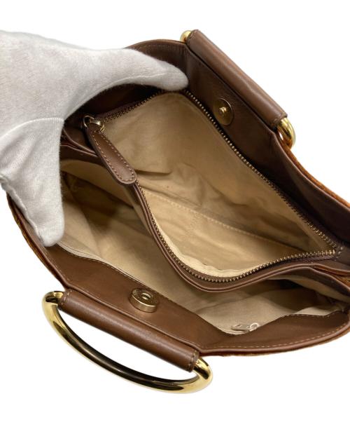 CHRISTIAN VILLA（クリスチャンヴィラ）CHRISTIAN VILLA (クリスチャンヴィラ) ミニショルダーバッグ ブラウンの古着・服飾アイテム
