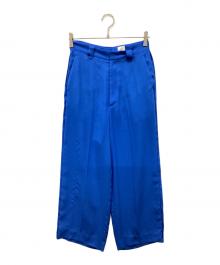 6(ROKU) BEAUTY&YOUTH（ロク ビューティーアンドユース）の古着「SUKE GEORGETTE PANTS」｜ブルー