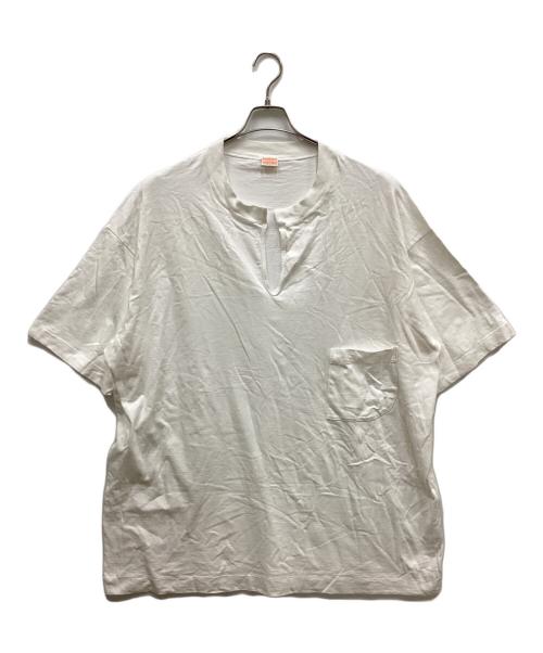 MAISON EUREKA（メゾンエウレカ）MAISON EUREKA (メゾンエウレカ) KNOT POCKET BIG T(ノットポケットビックティー) ホワイト サイズ:FREEの古着・服飾アイテム