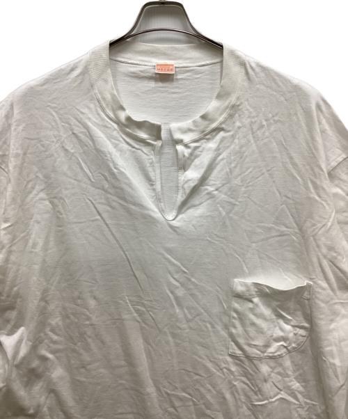 MAISON EUREKA（メゾンエウレカ）MAISON EUREKA (メゾンエウレカ) KNOT POCKET BIG T(ノットポケットビックティー) ホワイト サイズ:FREEの古着・服飾アイテム