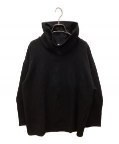 ENFOLD エンフォルド 25SS OFF NECK LAYERED PULLOVER オフネックレイヤードプルオーバー 300IS230-0331 ブラック 38 ENFOLD（エンフォルド） 25SS OFF NECK LAYERED PULLOVER オフネック