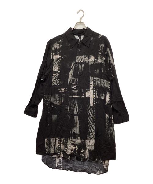 GROUND Y（グラウンドワイ）GROUND Y (グラウンドワイ) ロングシャツ ブラック サイズ:3の古着・服飾アイテム