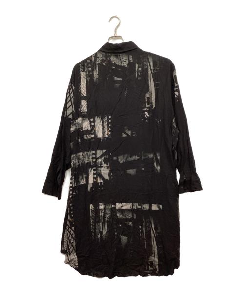 GROUND Y（グラウンドワイ）GROUND Y (グラウンドワイ) ロングシャツ ブラック サイズ:3の古着・服飾アイテム