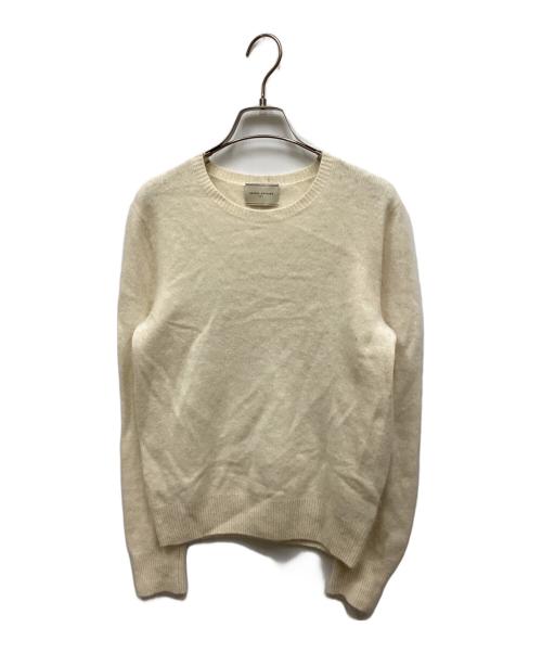 UNITED ARROWS（ユナイテッドアローズ）UNITED ARROWS (ユナイテッドアローズ) ファークルーネックニット アイボリー サイズ:FREEの古着・服飾アイテム