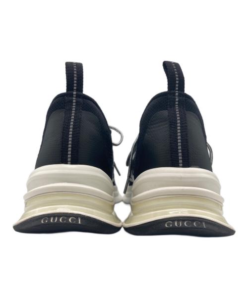 GUCCI（グッチ）GUCCI (グッチ) テクニカルニット スニーカー ブラック サイズ:GG10の古着・服飾アイテム