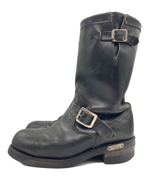 HARLEY-DAVIDSON（ハーレーダビッドソン）HARLEY-DAVIDSON (ハーレーダビッドソン) CHIPPEWA (チペワ) エンジニアブーツ ブラック サイズ:US7.5の古着・服飾アイテム