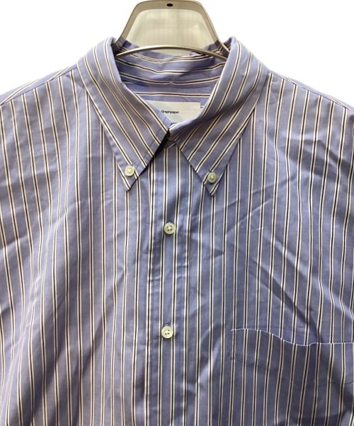 Graphpaper（グラフペーパー）Graphpaper (グラフペーパー) Thomas Mason L/S B.D Shirt/ボタンダウンシャツ ブルー サイズ:2の古着・服飾アイテム