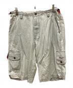 stussyステューシー）の古着「リップストップハーフカーゴパンツ」｜ベージュ