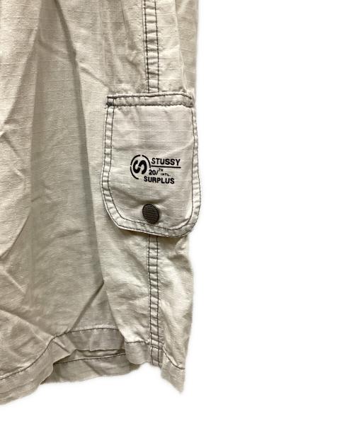 stussy（ステューシー）stussy (ステューシー) リップストップハーフカーゴパンツ ベージュ サイズ:なしの古着・服飾アイテム