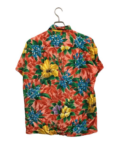 PALI HAWAIIAN STYLE（パリ・ハワイアン・スタイル）PALI HAWAIIAN STYLE (パリ・ハワイアン・スタイル) ヴィンテージシルクアロハシャツ レッド サイズ:Mの古着・服飾アイテム