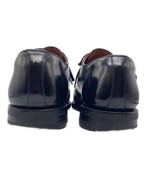 SCOTCH GRAIN（スコッチグレイン）SCOTCH GRAIN (スコッチグレイン) ガラスレザープレーントゥレザーシューズ ブラック サイズ:25.5の古着・服飾アイテム