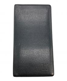 LOUIS VUITTON（ルイ ヴィトン）の古着「タイガ ポルトフォイユ ブラザ長財布」｜ノワール