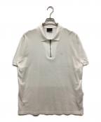 EMPORIO ARMANIエンポリオアルマーニ）の古着「ジップフロントポロシャツ」｜ホワイト