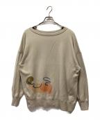 TOMORROW LAND×Mayumi Yamaseトゥモローランド×）の古着「プリントスウェット」｜ベージュ