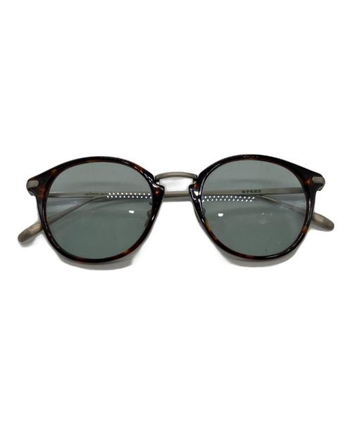 uniform experiment（ユニフォームエクスペリメント）uniform experiment (ユニフォームエクスペリメント) 金子眼鏡 (カネコガンキョウ) TITANIUM BOSTON SUNGLASSES ブラウンの古着・服飾アイテム