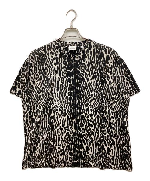 BURBERRY（バーバリー）BURBERRY (バーバリー) レオパード柄Tシャツ ブラック サイズ:Mの古着・服飾アイテム