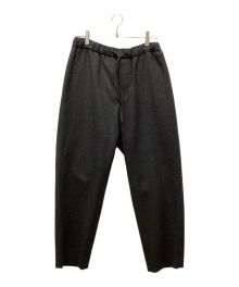 ATON（エイトン）の古着「ウールイージーパンツ」｜ブラック