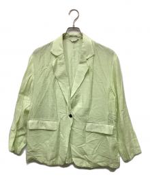 CLANE（クラネ）の古着「SHEER TAILORED SHIRT/テーラードシャツ」｜グリーン