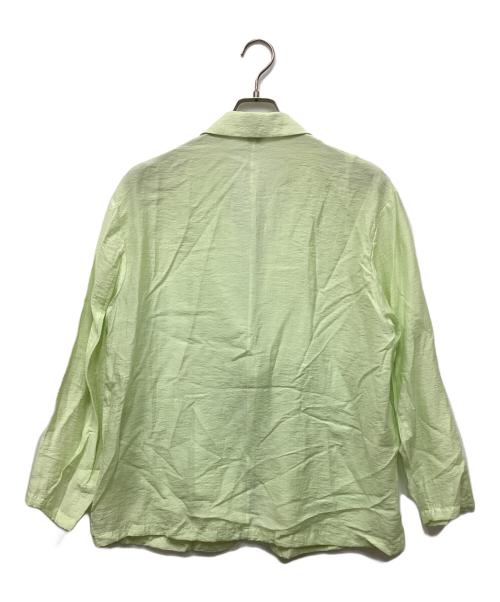 CLANE（クラネ）CLANE (クラネ) SHEER TAILORED SHIRT/テーラードシャツ グリーン サイズ:1の古着・服飾アイテム