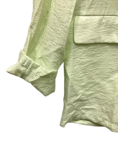 CLANE（クラネ）CLANE (クラネ) SHEER TAILORED SHIRT/テーラードシャツ グリーン サイズ:1の古着・服飾アイテム
