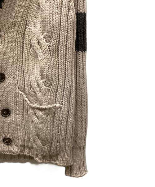 ROBERTO COLLINA（ロベルトコリーナ）ROBERTO COLLINA (ロベルトコリーナ) ショールカラーカーディガン ベージュ サイズ:46の古着・服飾アイテム