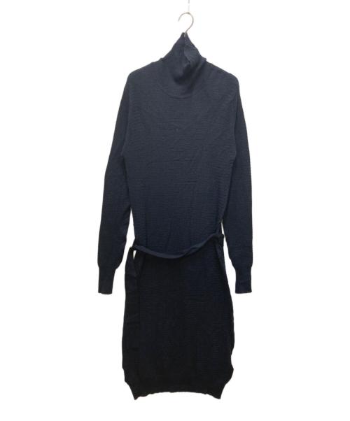 JOHN SMEDLEY（ジョンスメドレー）JOHN SMEDLEY (ジョンスメドレー) ニットワンピース ネイビー サイズ:記載無しの古着・服飾アイテム