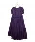 DRAWER (ドゥロワー) シルクドットプリーツギャザーワンピ パープル サイズ:ー：10000円