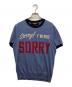 DSQUARED2（ディースクエアード）の古着「SORRY I'M NOT SORRY KNIT/リンガーニット」｜ブルー