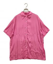 Ameri（アメリ）の古着「CHAMBRAY BIG PATTERN SHIRT/シャンブレービッグパターンシャツ」｜ピンク