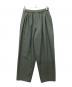 LAD MUSICIAN（ラッドミュージシャン）の古着「GATHER WIDE PANTS/ギャザーワイドパンツ」｜グリーン