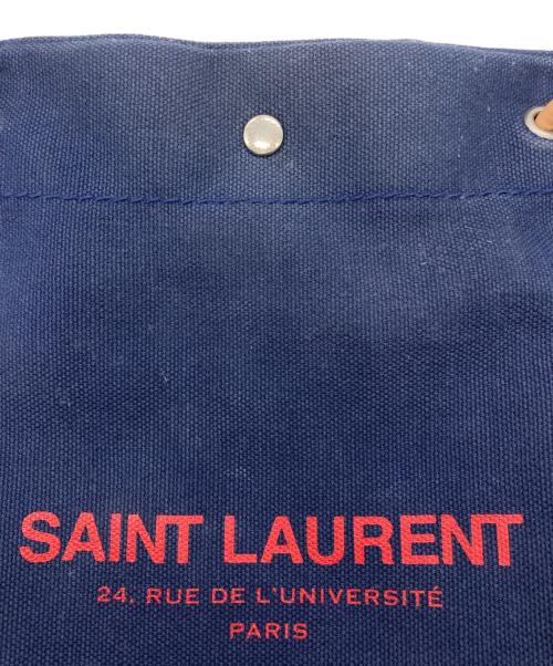 Saint Laurent Paris（サンローランパリ）Saint Laurent Paris (サンローランパリ) Universite flat crossbod（ユニバーサイトフラットクロスボット） ネイビーの古着・服飾アイテム