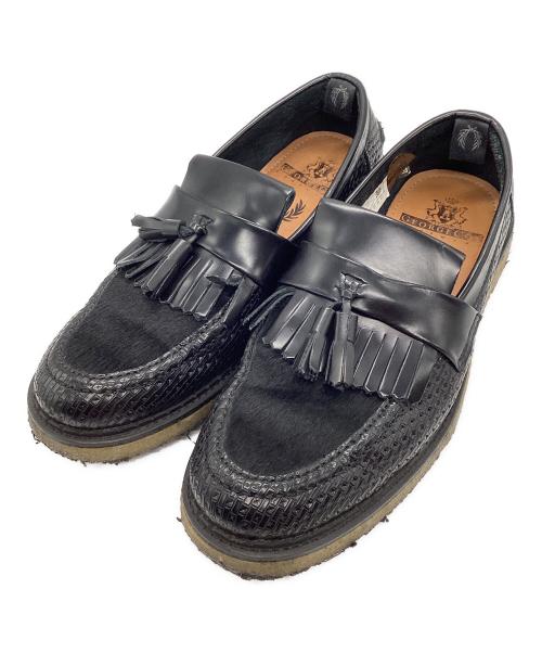 FRED PERRY（フレッドペリー）FRED PERRY (フレッドペリー) GEORGE COX (ジョージコックス) ローファー ブラック サイズ:UK7の古着・服飾アイテム